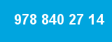 978 840 27 14 978 840 27 14